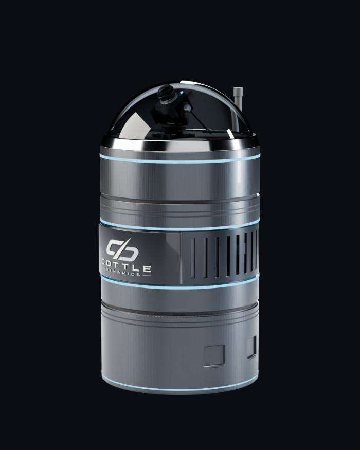 SkyVeil drone detection unit mounted outdoors, product render